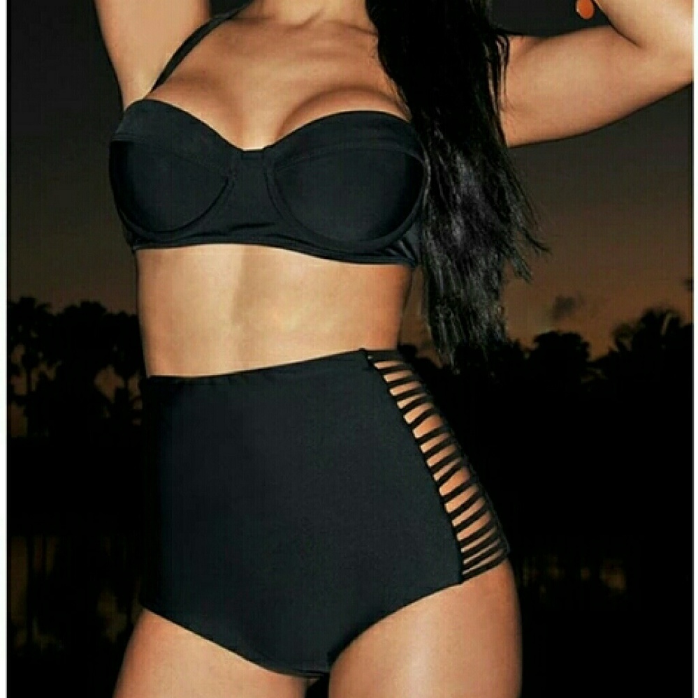 2021 Vintage High Waist Bikini Set Conservative…